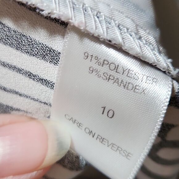 NY&Co Blk/Wht Wide Leg Dress Pants - Picture 5 of 9